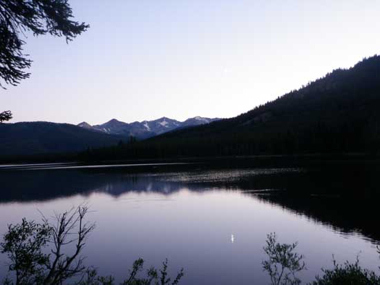Vancouver hiking trails South Chilcotin evening lake scene
