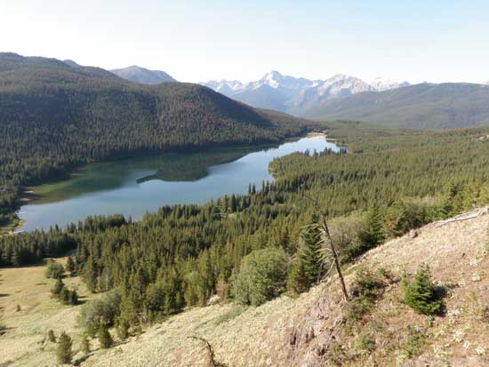 Vancouver hiking trails South Chilcotin Spruce Lake overview
