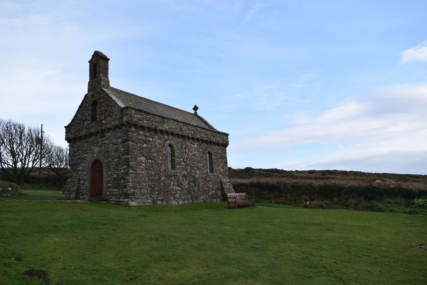 An ancient church on the Welsh coast